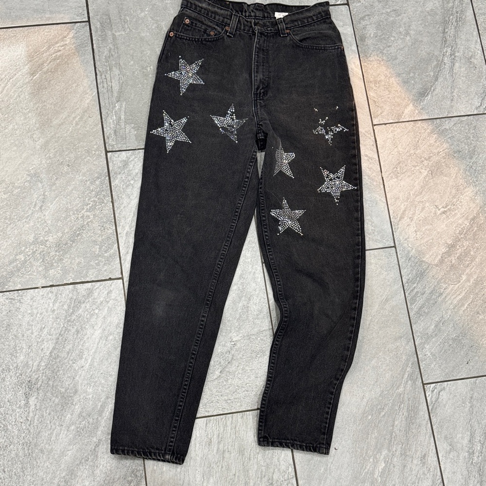 Levi's Black Star Straight Leg Jeans